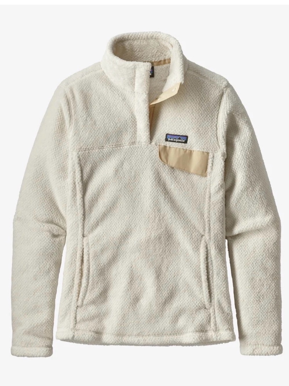 Patagonia Cream Sherpa Half‑Zip Pullover